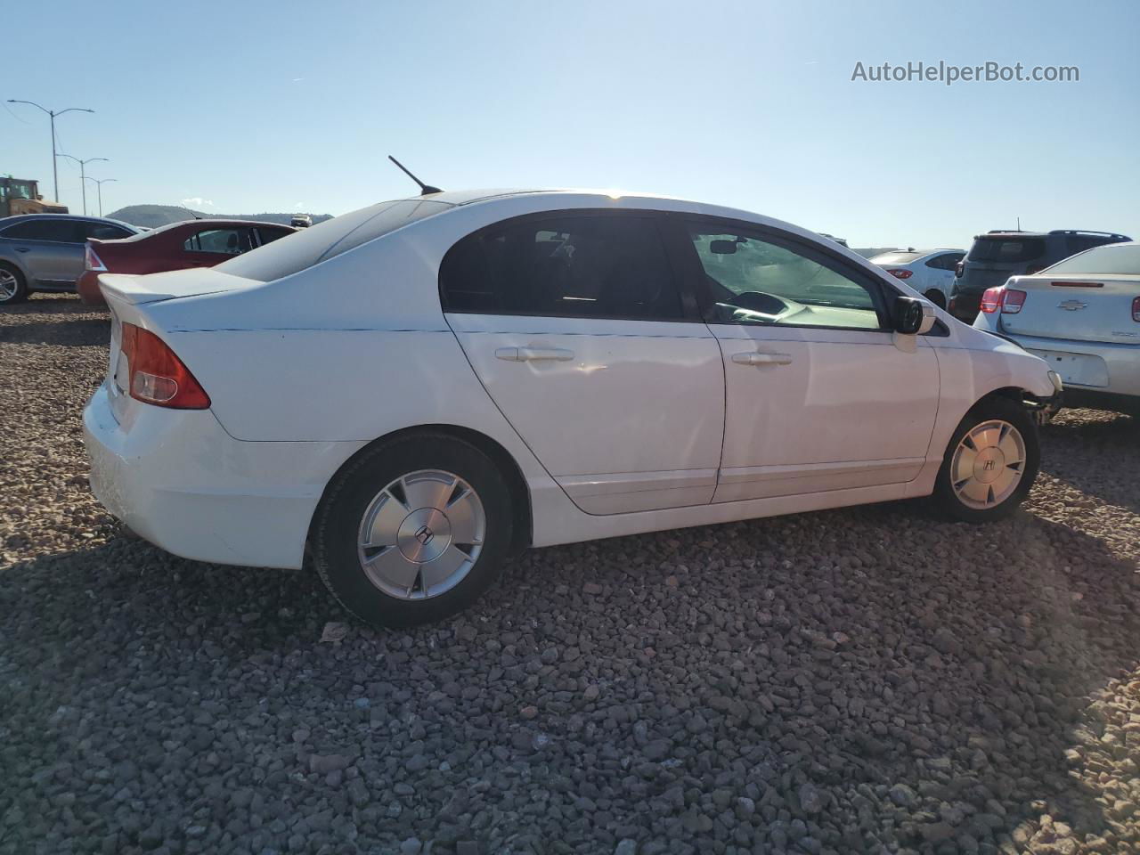 2008 Honda Civic Hybrid White vin: JHMFA36258S008997