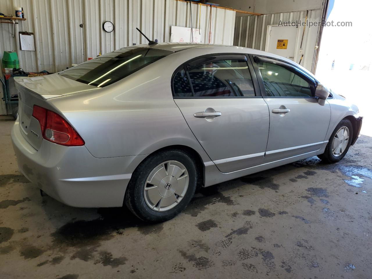 2008 Honda Civic Hybrid Silver vin: JHMFA36258S011544