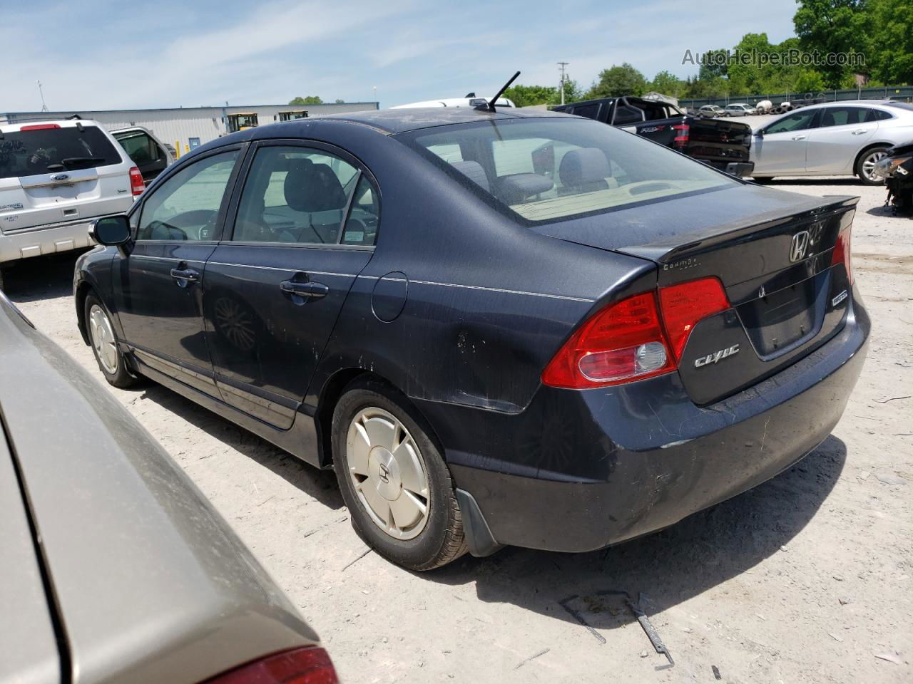 2008 Honda Civic Hybrid Gray vin: JHMFA36258S012791