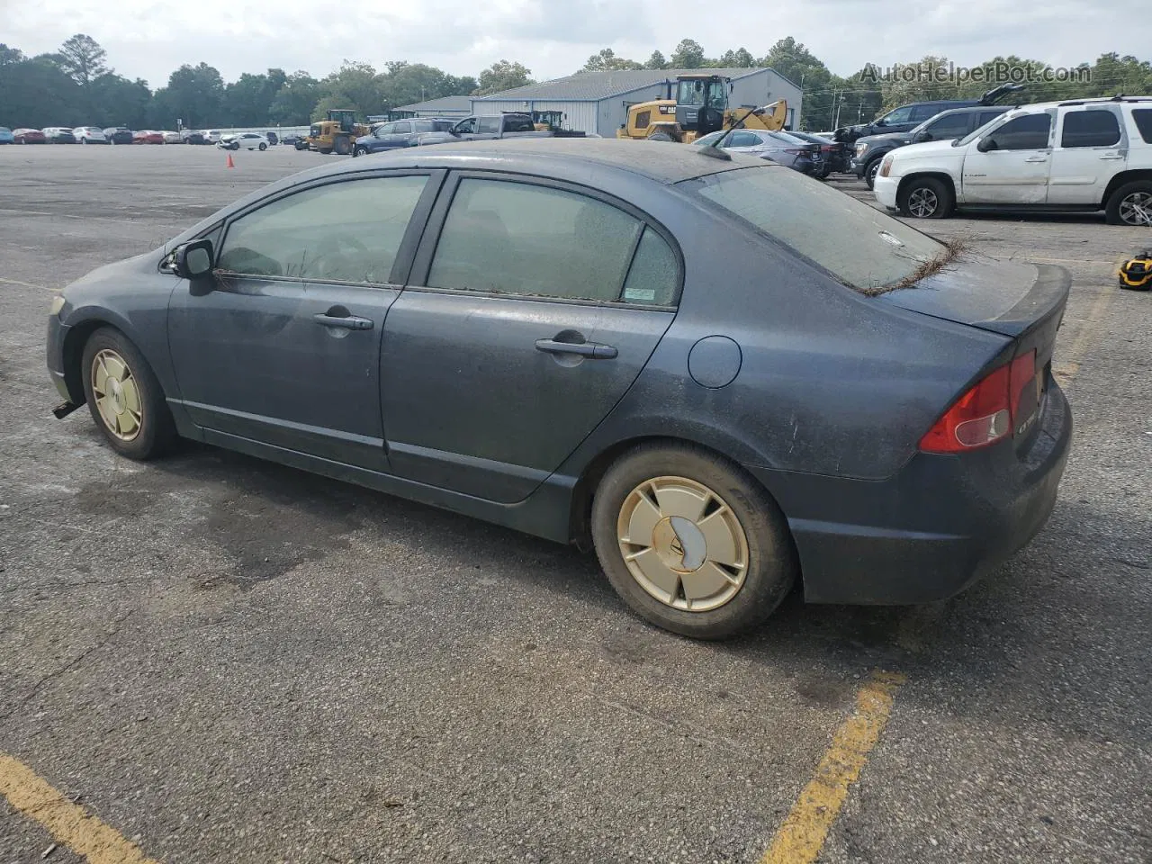 2008 Honda Civic Hybrid Gray vin: JHMFA36258S030403