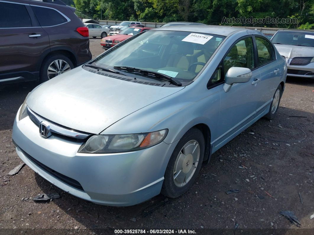 2006 Honda Civic Hybrid   Light Blue vin: JHMFA36266S003515