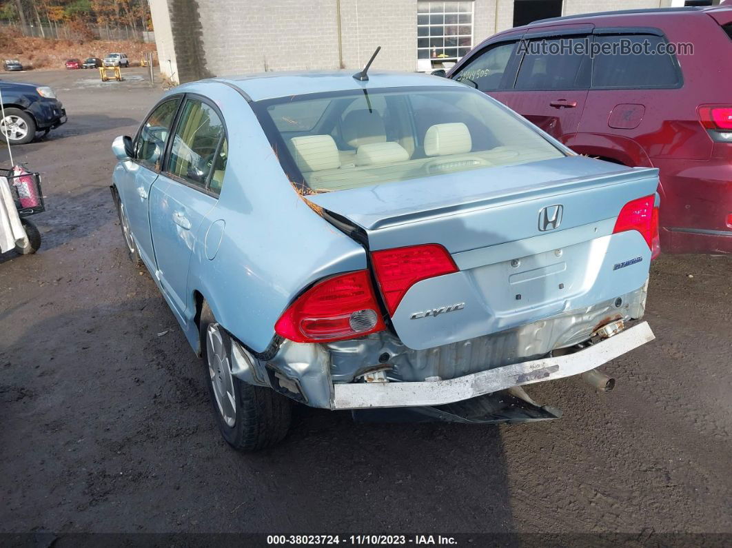 2006 Honda Civic Hybrid Light Blue vin: JHMFA36266S007032