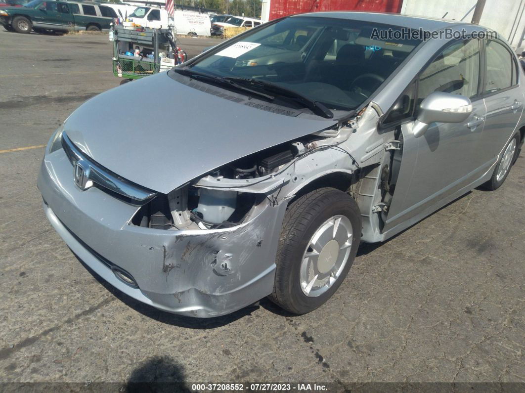 2006 Honda Civic Hybrid   Silver vin: JHMFA36266S007855