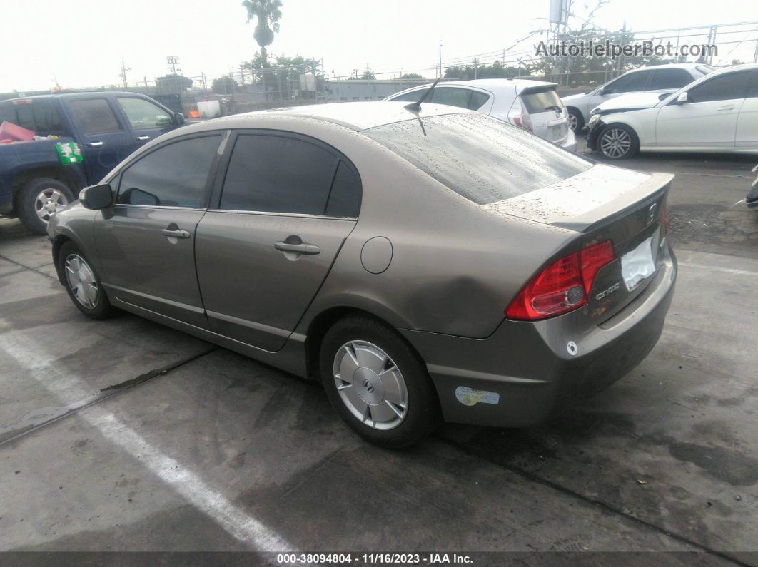 2006 Honda Civic Hybrid Gray vin: JHMFA36266S008424