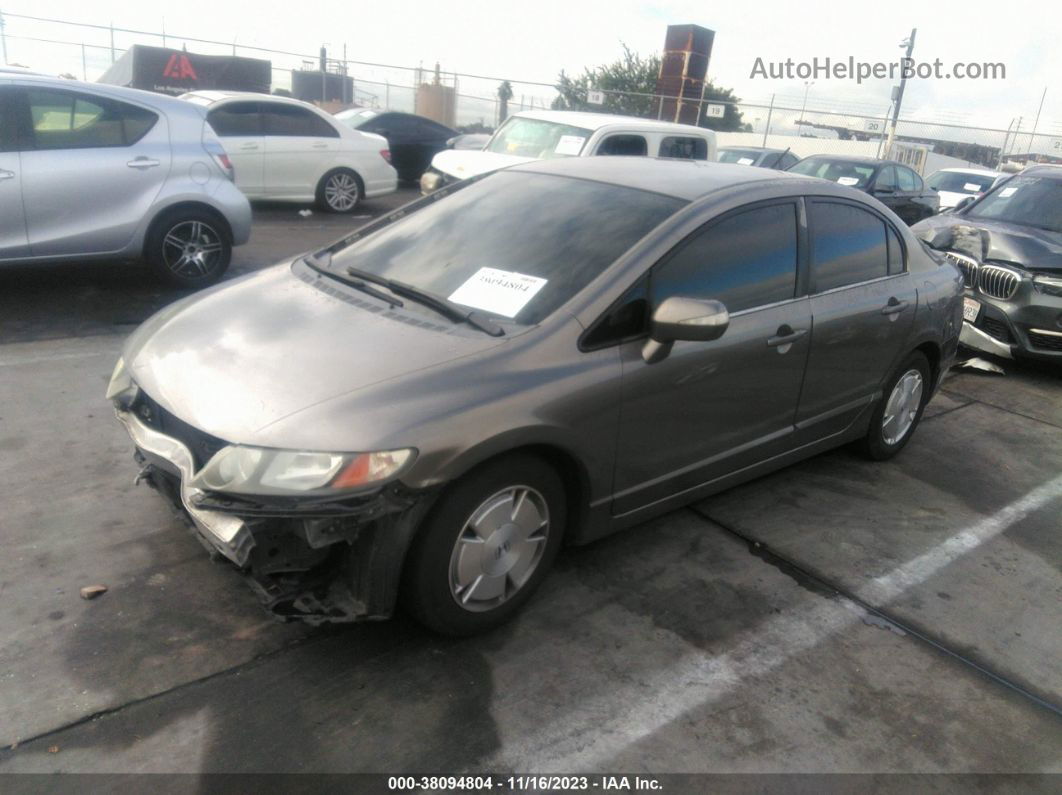 2006 Honda Civic Hybrid Gray vin: JHMFA36266S008424