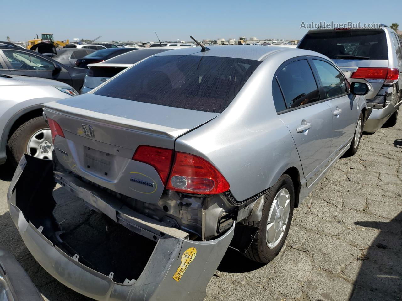 2006 Honda Civic Hybrid Silver vin: JHMFA36266S010853