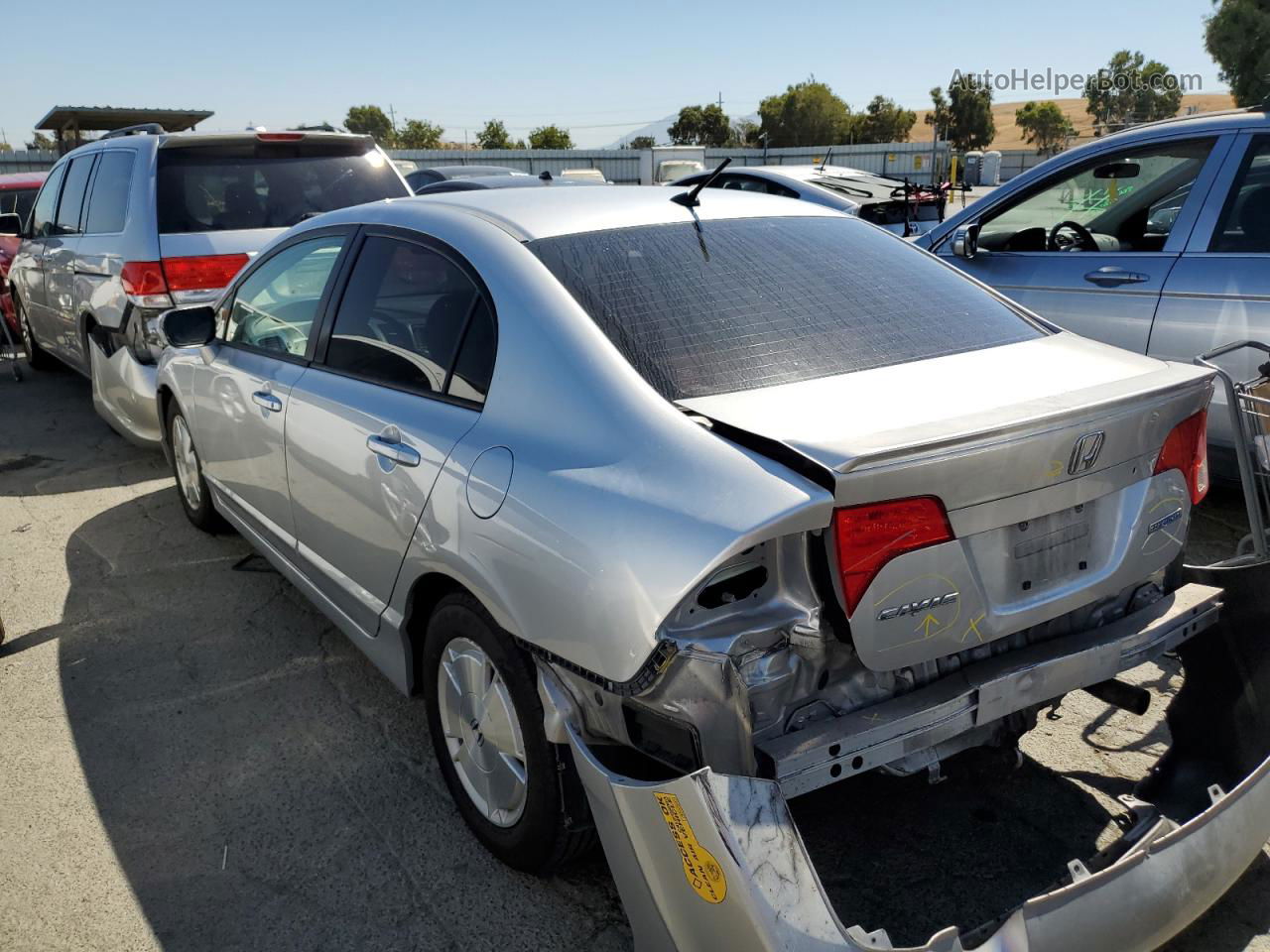 2006 Honda Civic Hybrid Silver vin: JHMFA36266S010853