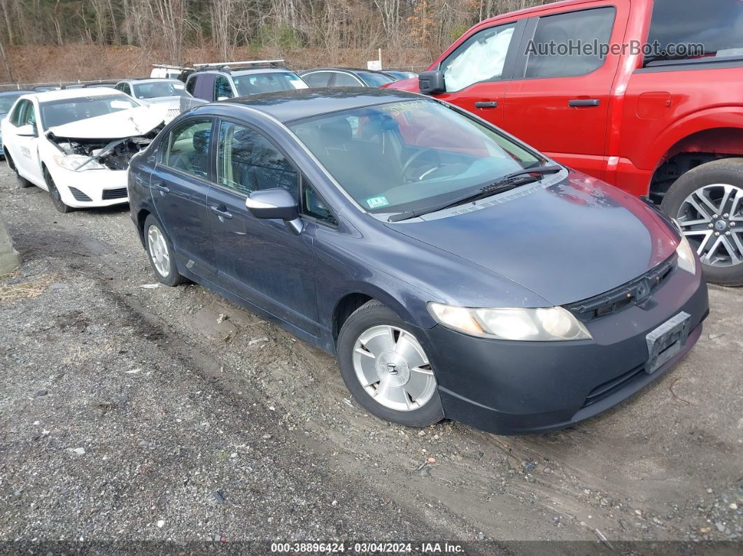 2006 Honda Civic Hybrid   Серый vin: JHMFA36266S012909