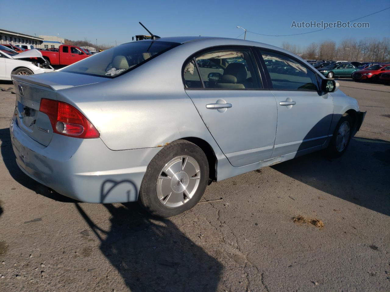 2006 Honda Civic Hybrid Blue vin: JHMFA36266S014305