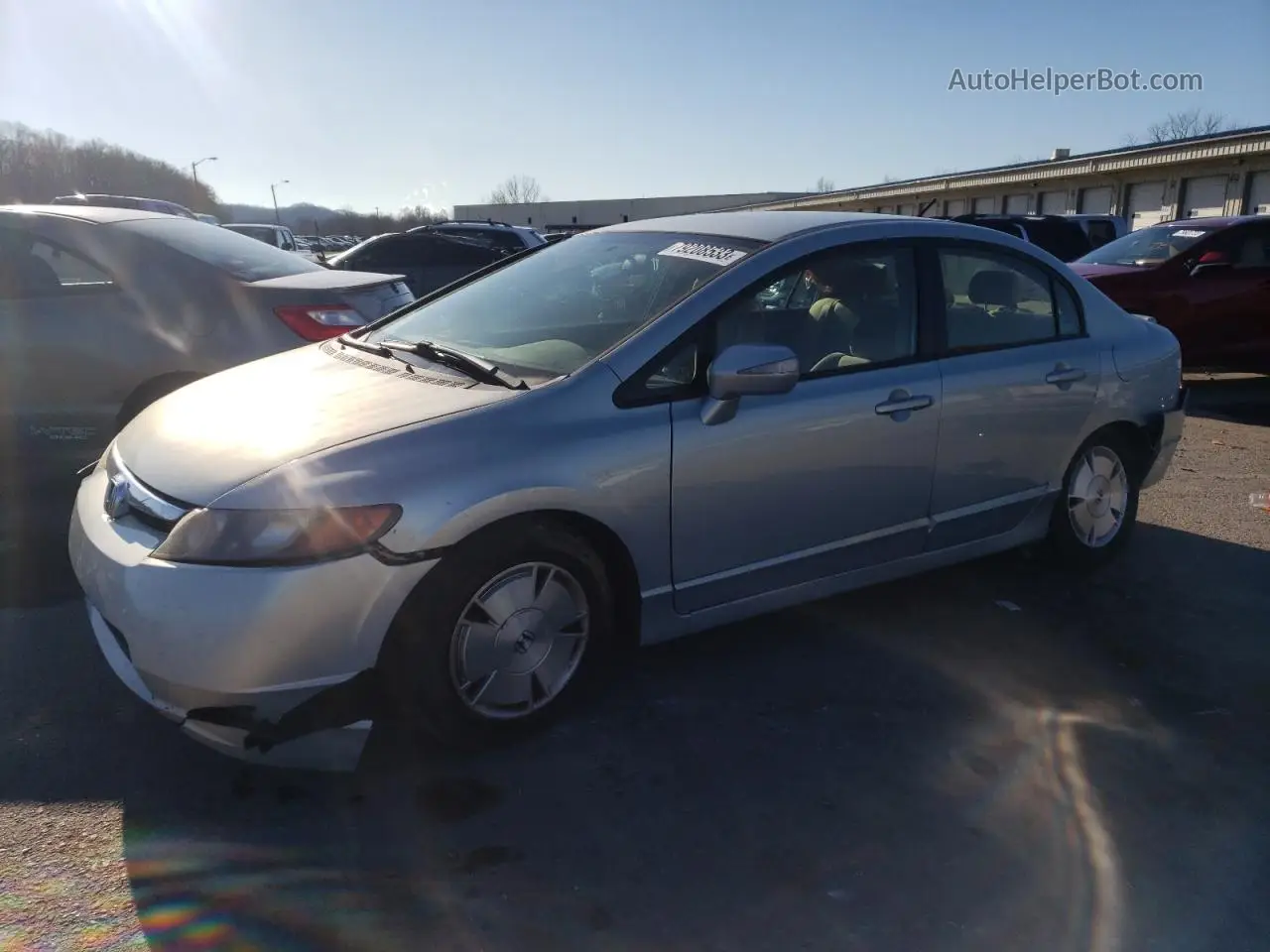 2006 Honda Civic Hybrid Blue vin: JHMFA36266S014305