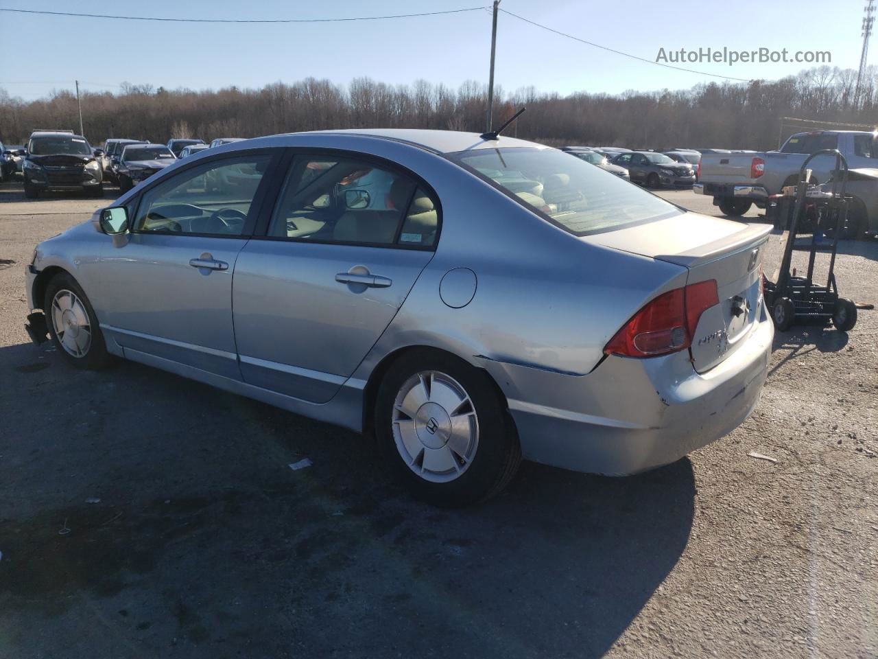 2006 Honda Civic Hybrid Синий vin: JHMFA36266S014305