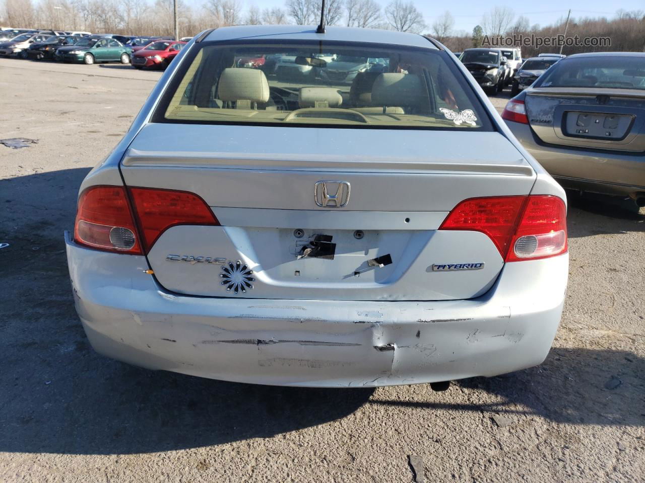 2006 Honda Civic Hybrid Синий vin: JHMFA36266S014305