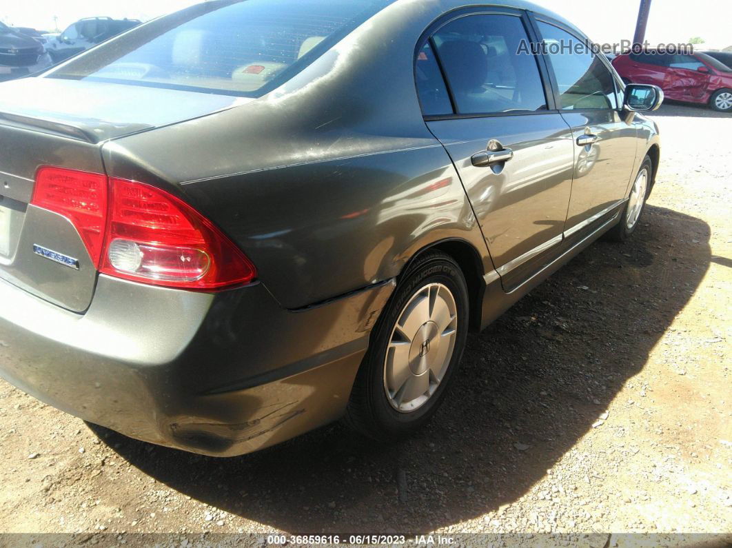 2006 Honda Civic Hybrid   Серый vin: JHMFA36266S015289