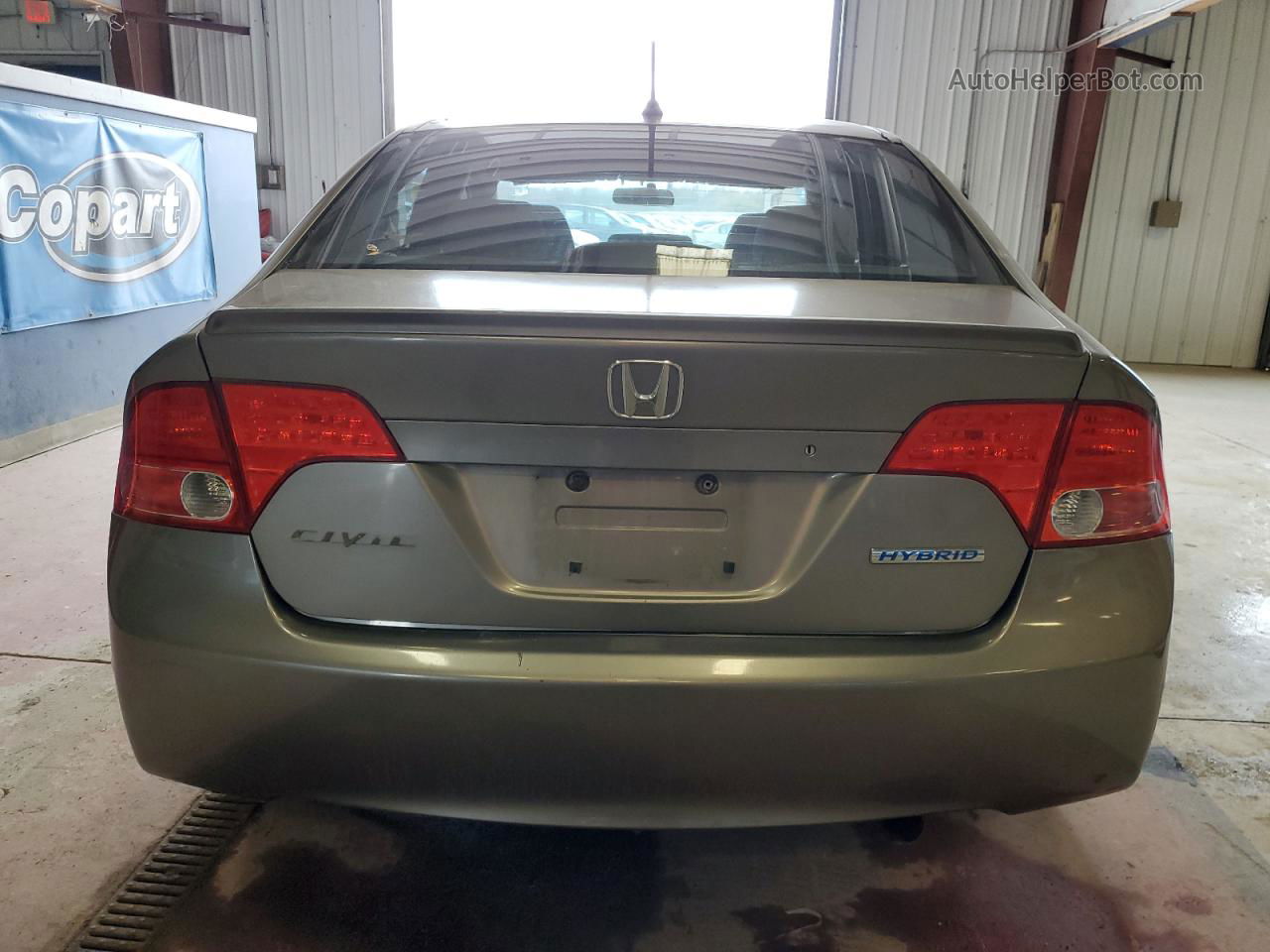 2006 Honda Civic Hybrid Tan vin: JHMFA36266S017673