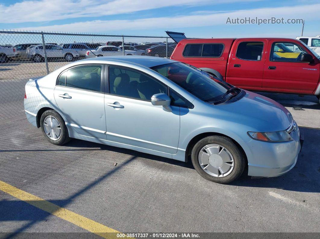 2006 Honda Civic Hybrid   Light Blue vin: JHMFA36266S021514