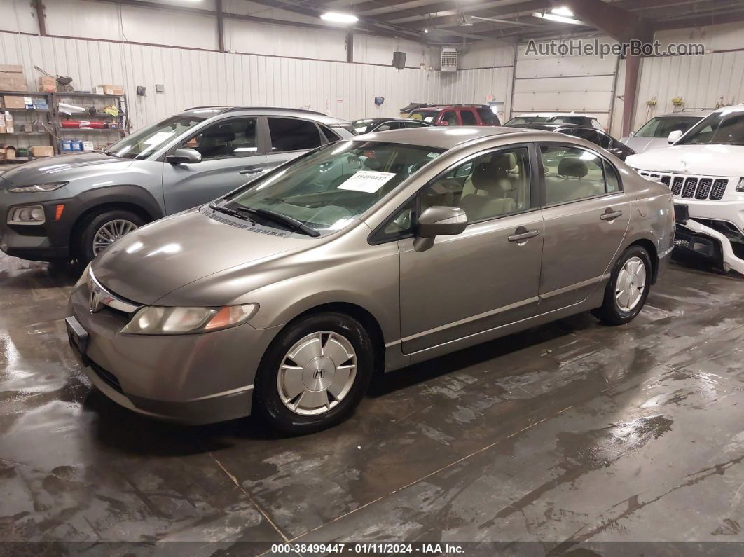 2006 Honda Civic Hybrid   Brown vin: JHMFA36266S029080