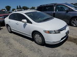 2008 Honda Civic Hybrid White vin: JHMFA36268S009396