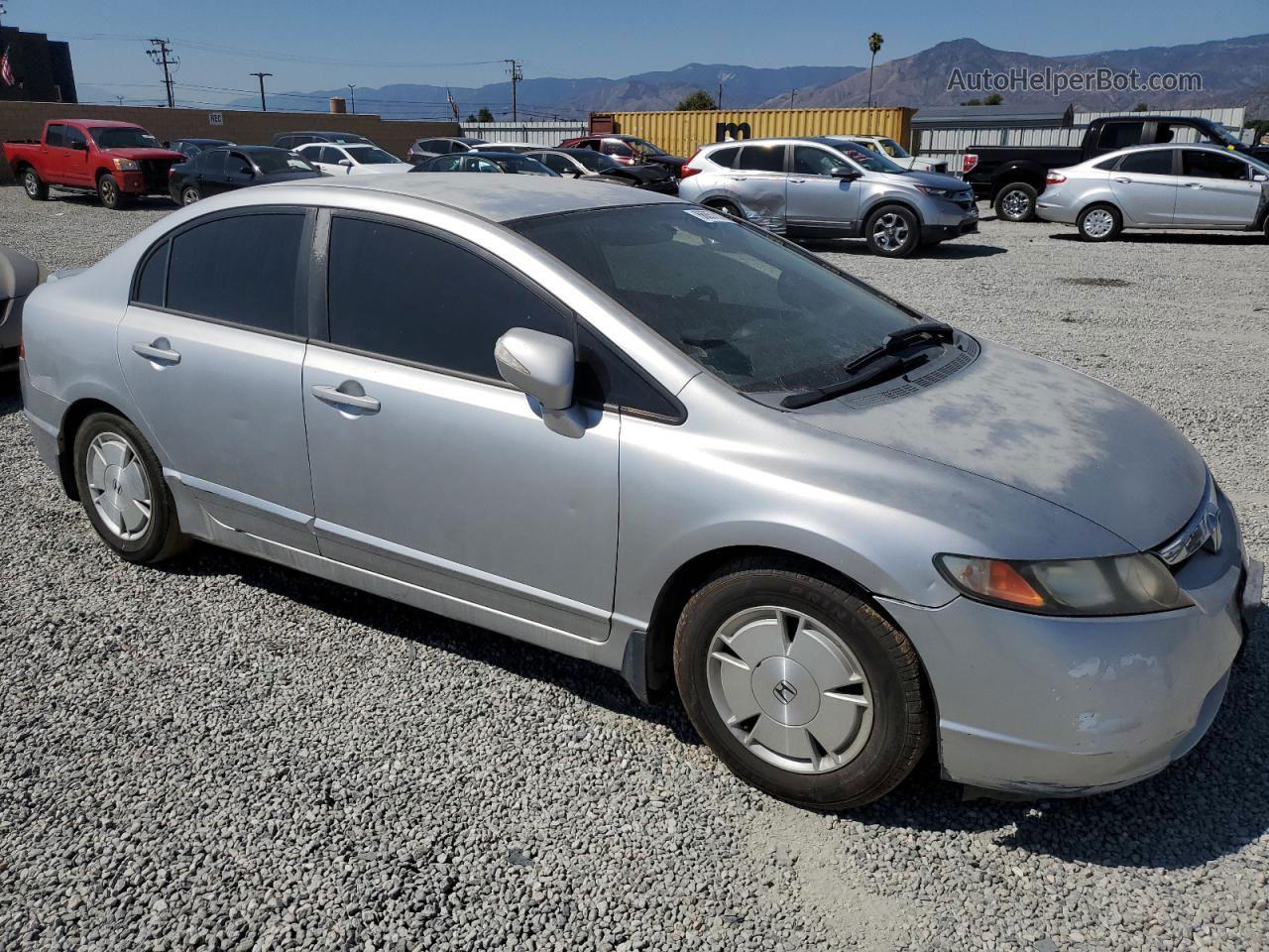 2006 Honda Civic Hybrid Серебряный vin: JHMFA36276S013597