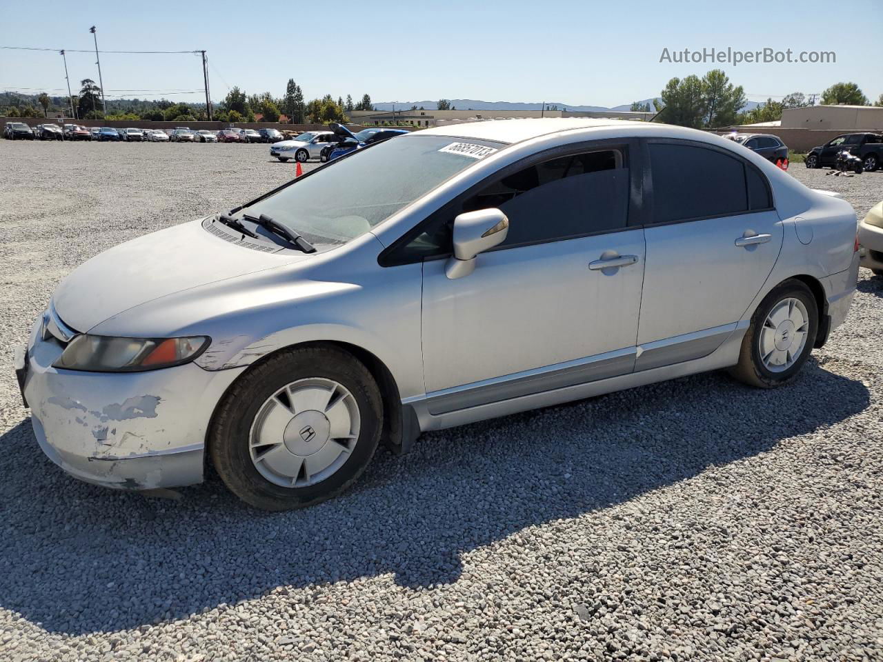 2006 Honda Civic Hybrid Серебряный vin: JHMFA36276S013597