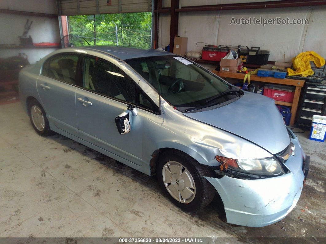 2006 Honda Civic Hybrid   Blue vin: JHMFA36276S018556