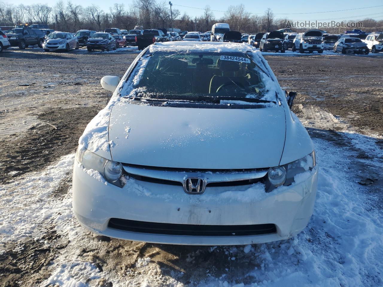 2006 Honda Civic Hybrid White vin: JHMFA36276S018895