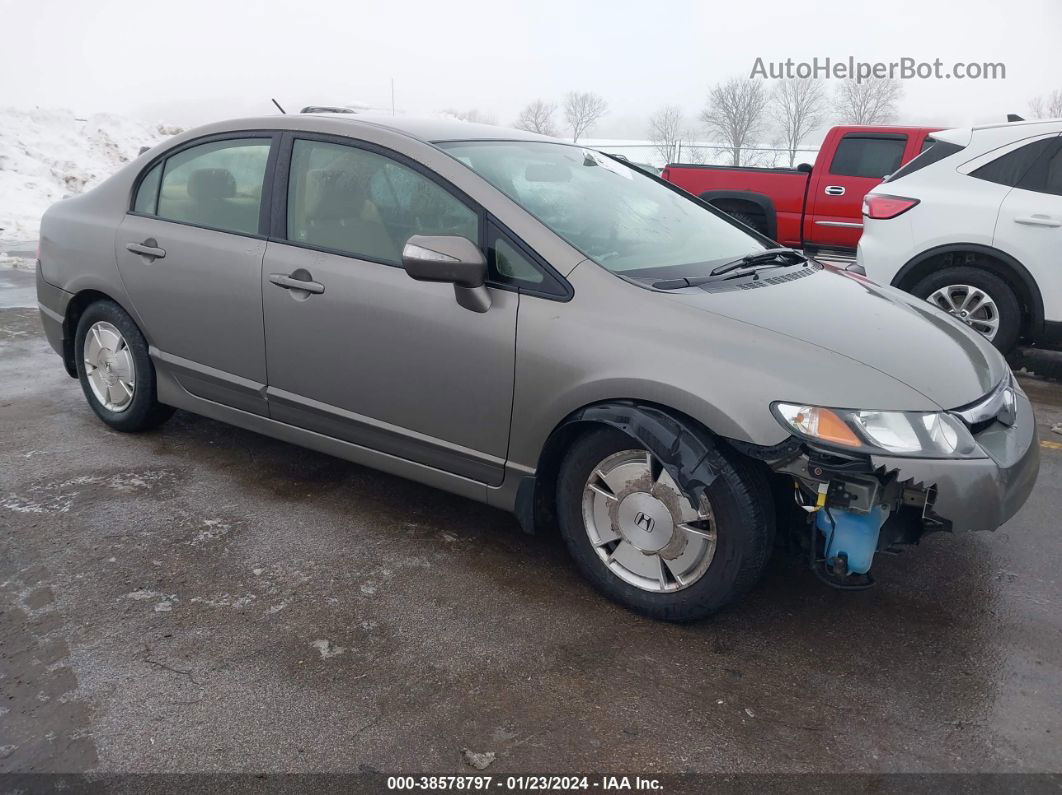 2006 Honda Civic Hybrid   Коричневый vin: JHMFA36276S020291