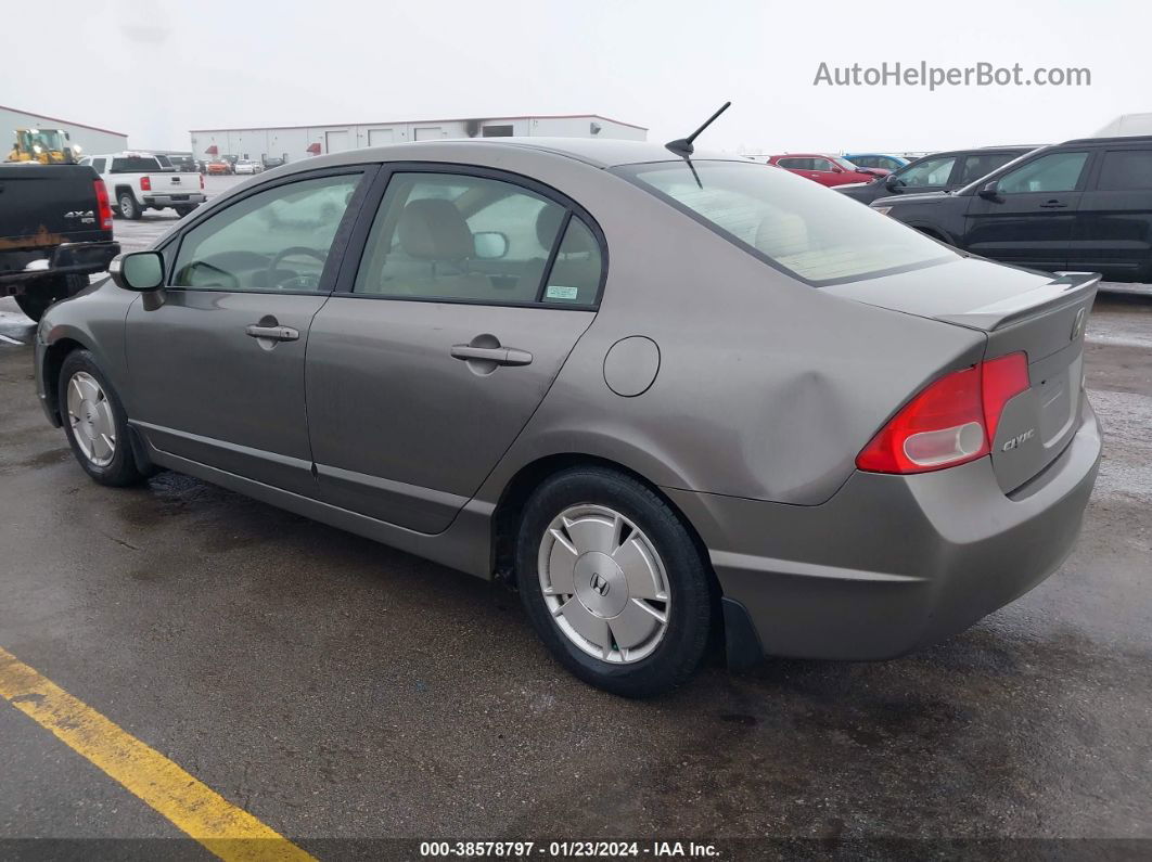 2006 Honda Civic Hybrid   Brown vin: JHMFA36276S020291