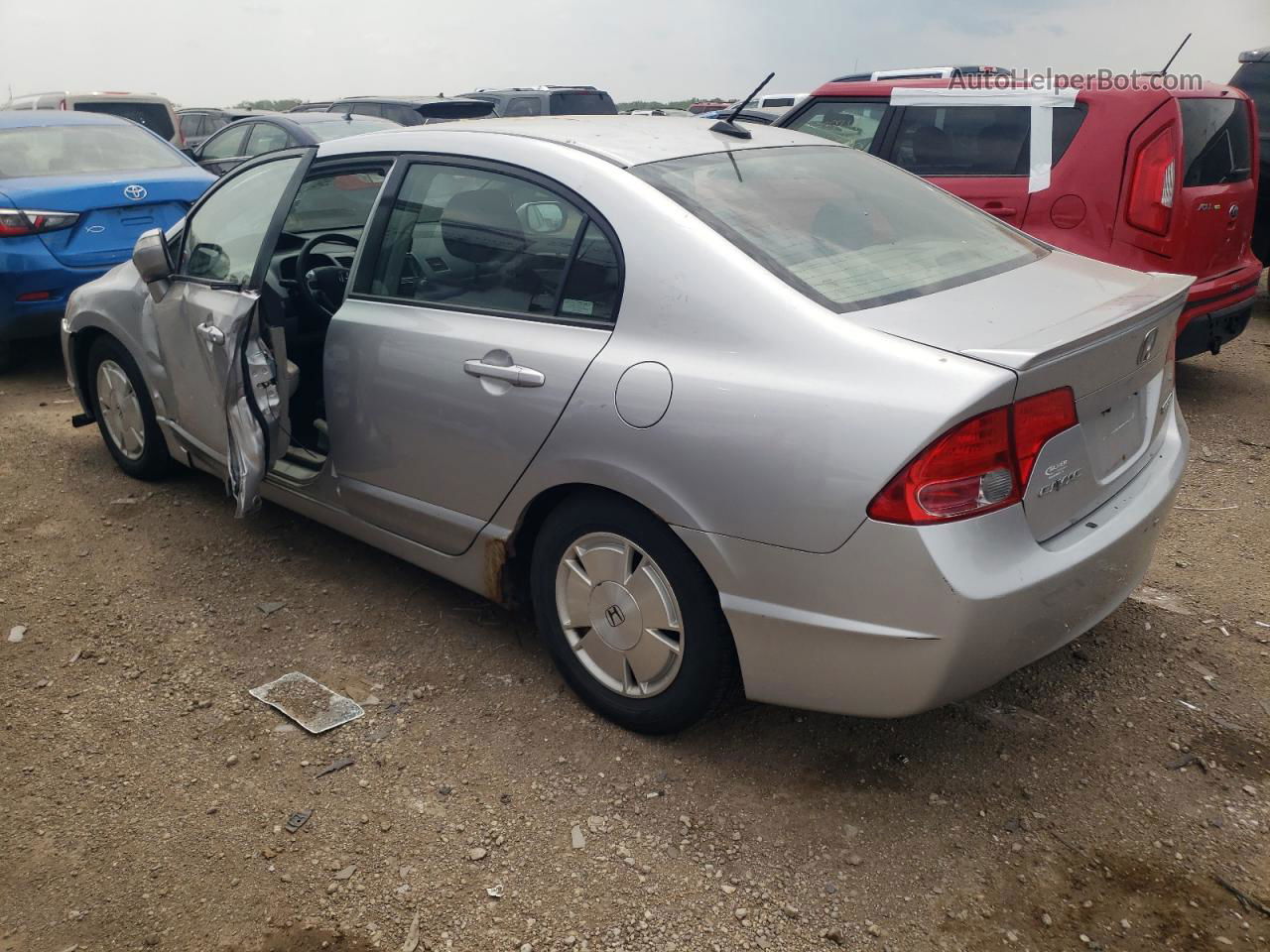 2008 Honda Civic Hybrid Silver vin: JHMFA36278S009620