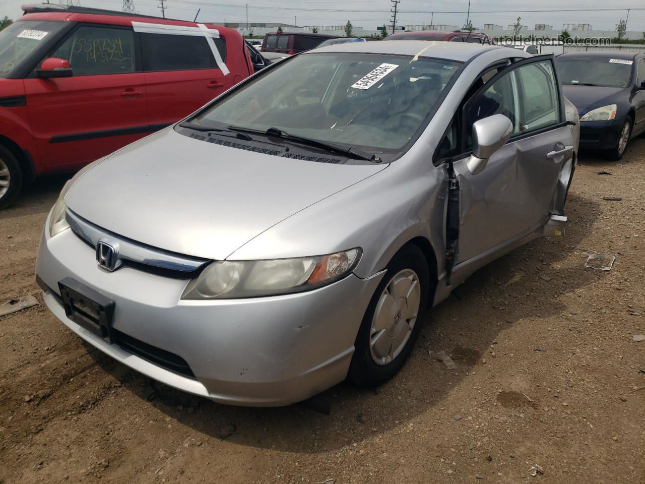 2008 Honda Civic Hybrid Silver vin: JHMFA36278S009620