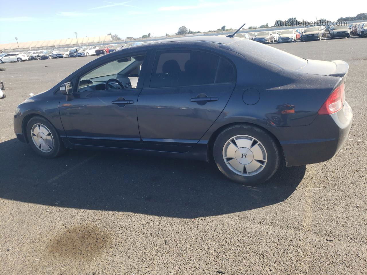 2008 Honda Civic Hybrid Gray vin: JHMFA36278S010489