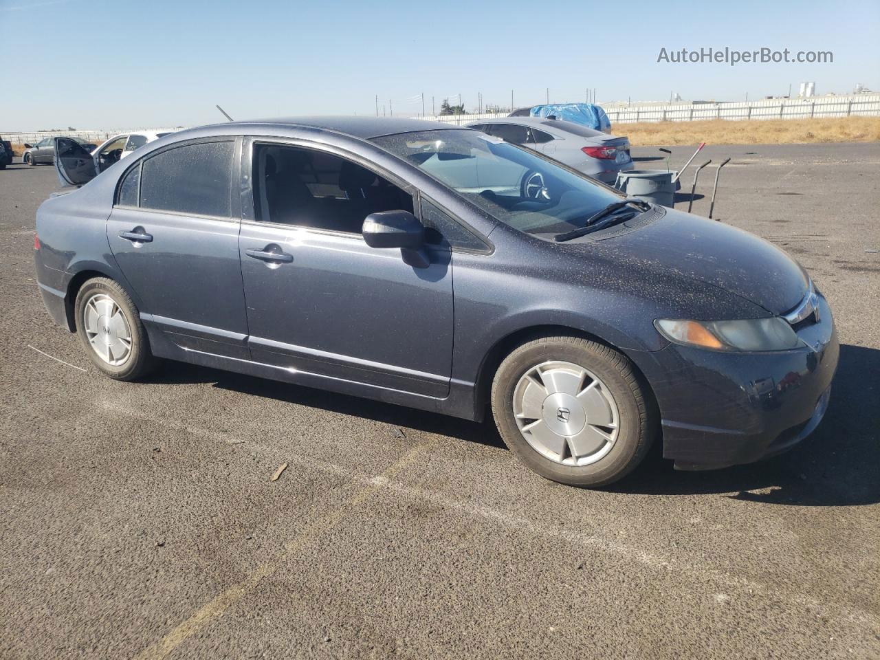 2008 Honda Civic Hybrid Gray vin: JHMFA36278S010489