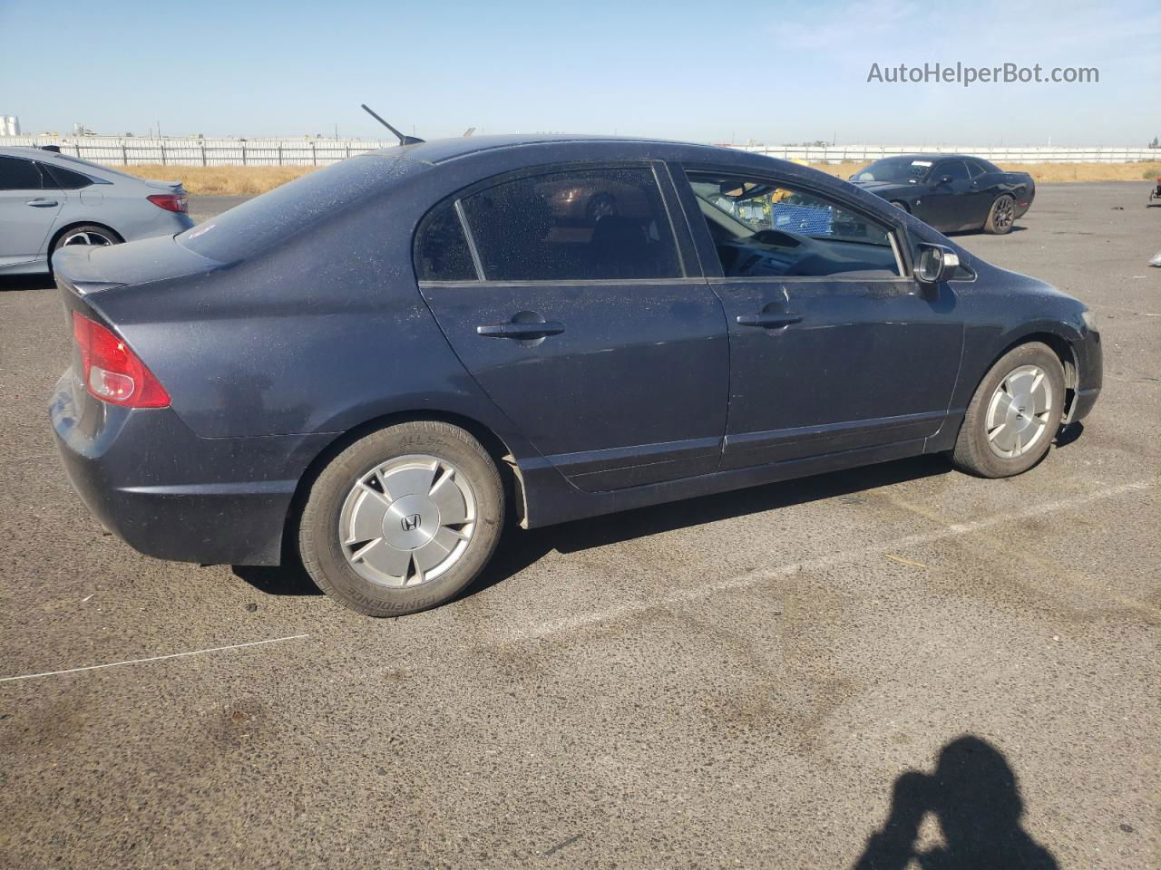 2008 Honda Civic Hybrid Серый vin: JHMFA36278S010489