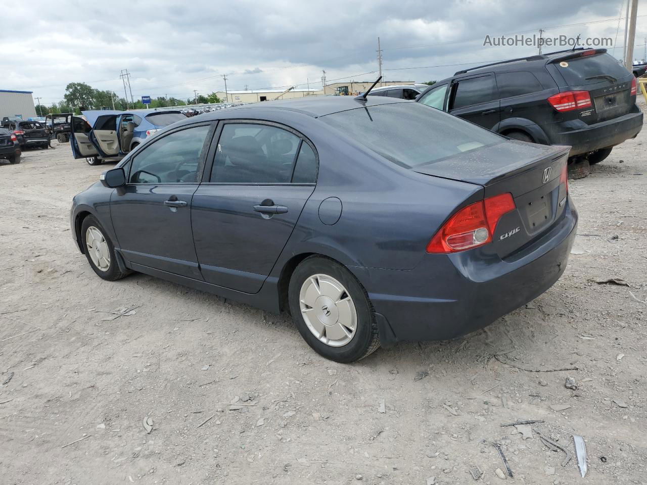 2008 Honda Civic Hybrid Blue vin: JHMFA36278S026269