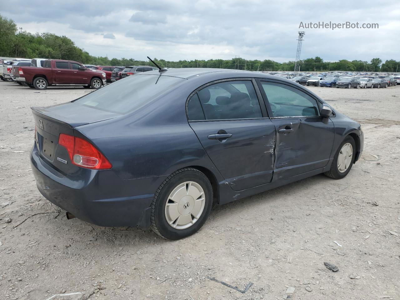 2008 Honda Civic Hybrid Blue vin: JHMFA36278S026269