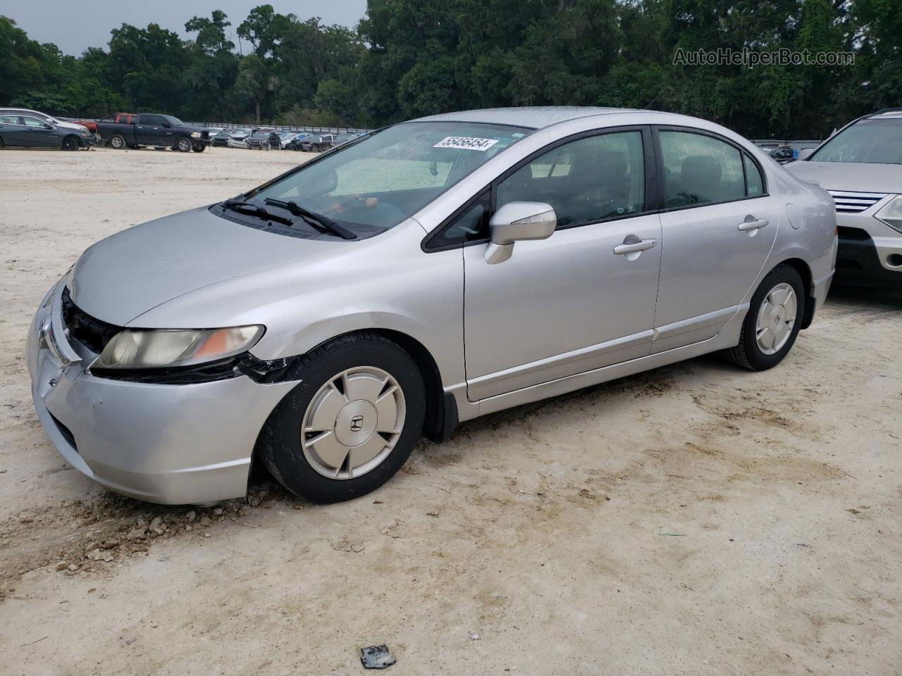 2008 Honda Civic Hybrid Silver vin: JHMFA36278S031018