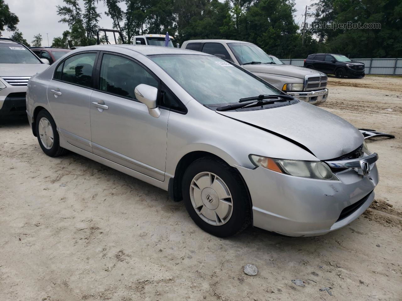 2008 Honda Civic Hybrid Silver vin: JHMFA36278S031018