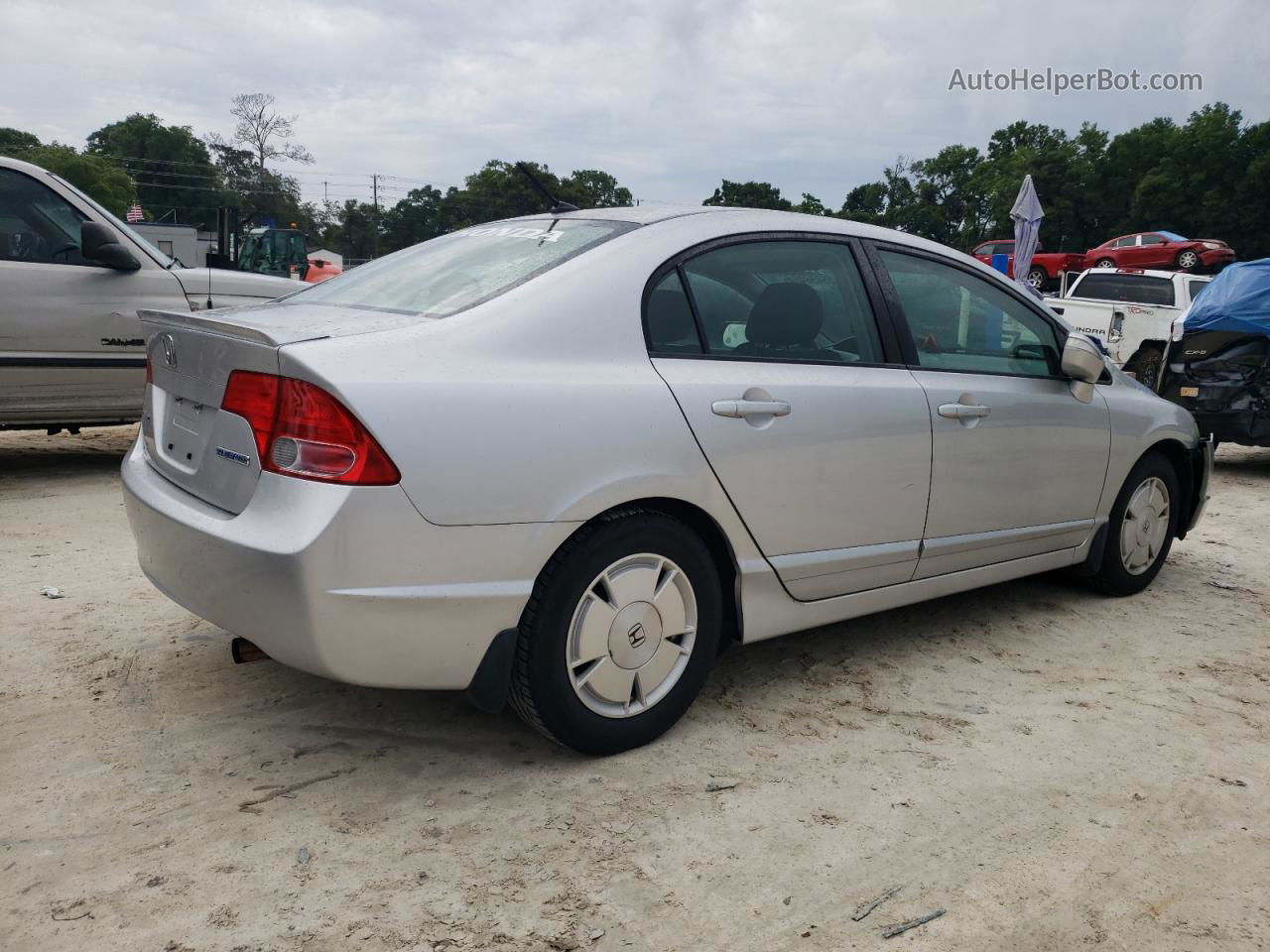 2008 Honda Civic Hybrid Серебряный vin: JHMFA36278S031018