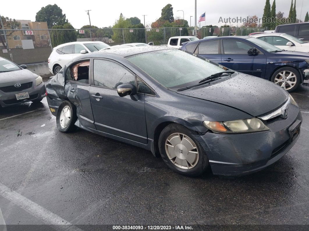 2006 Honda Civic Hybrid   Gray vin: JHMFA36286S006450