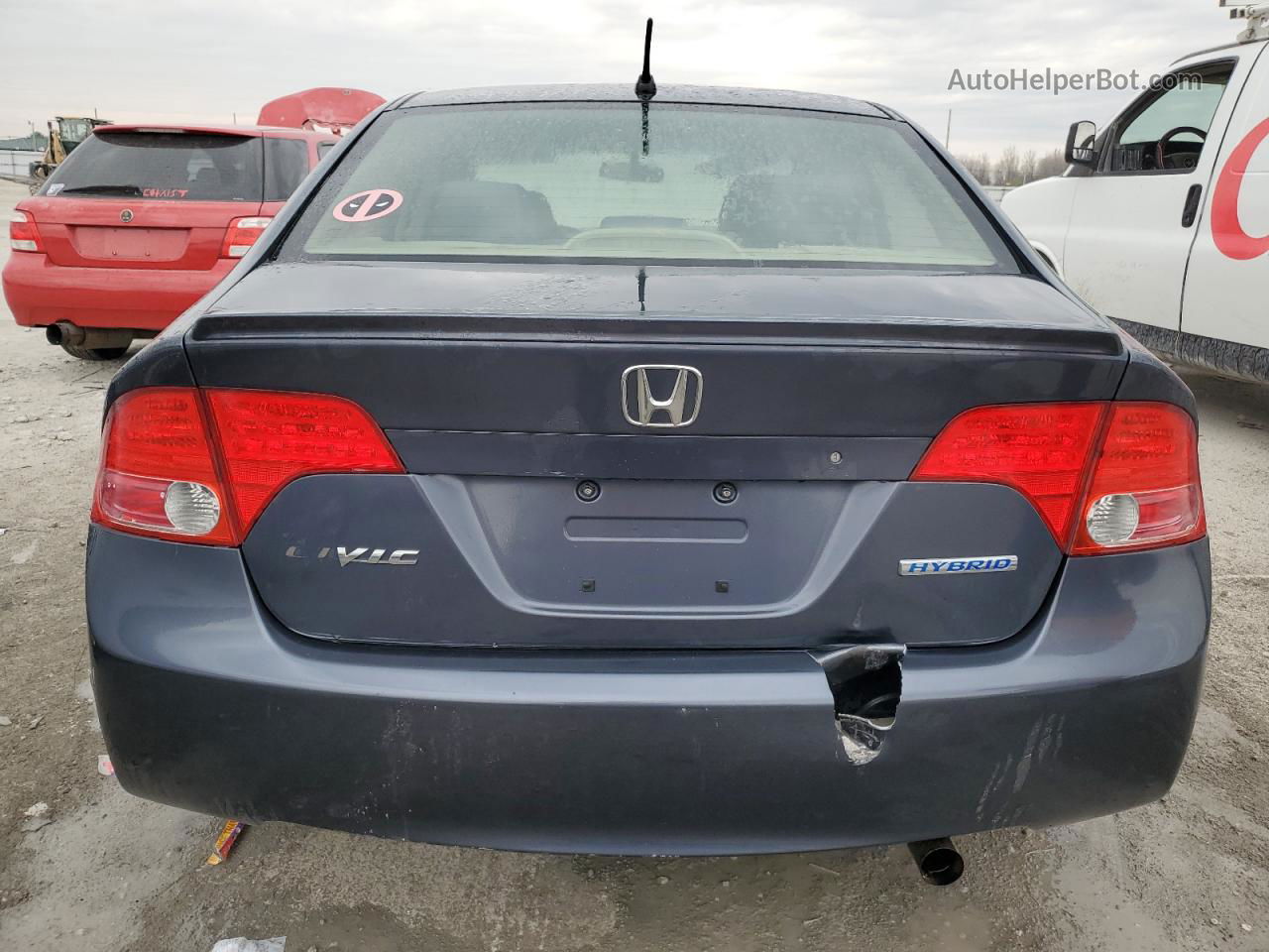 2006 Honda Civic Hybrid Gray vin: JHMFA36286S022843