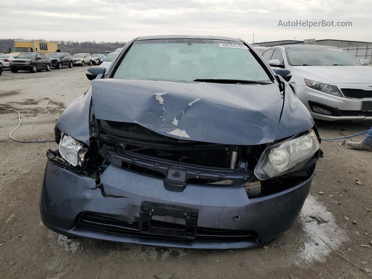 2006 Honda Civic Hybrid Gray vin: JHMFA36286S022843