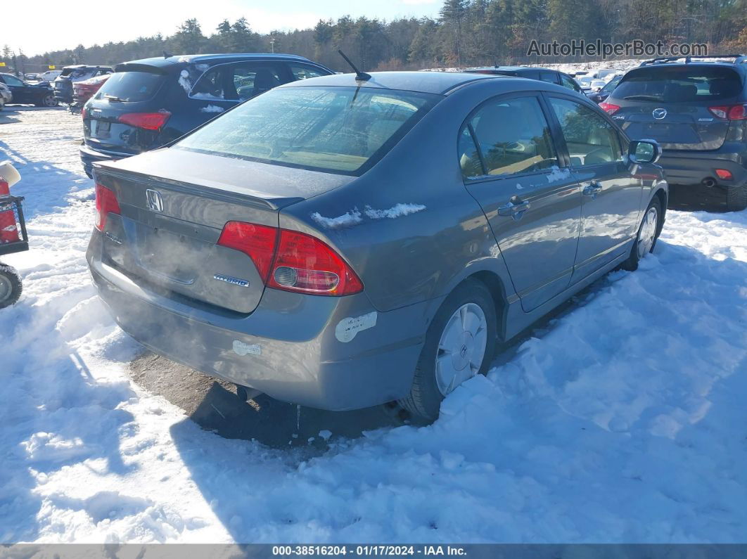 2006 Honda Civic Hybrid   Gray vin: JHMFA36286S025323