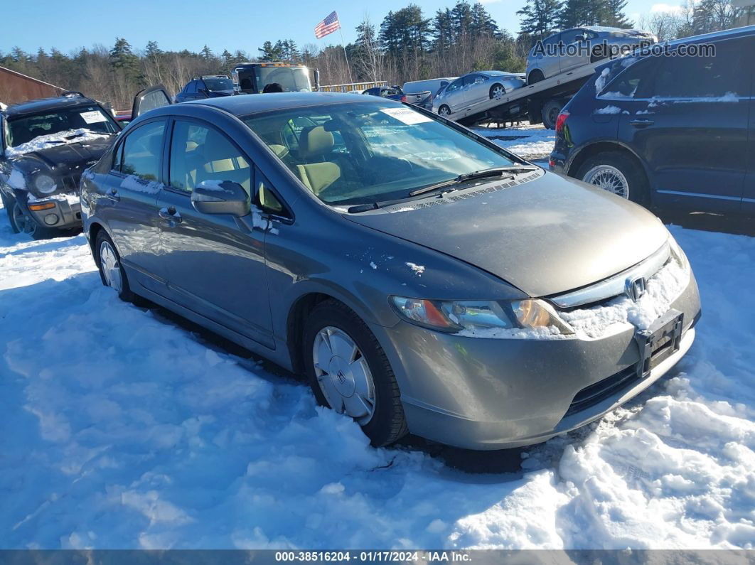 2006 Honda Civic Hybrid   Gray vin: JHMFA36286S025323