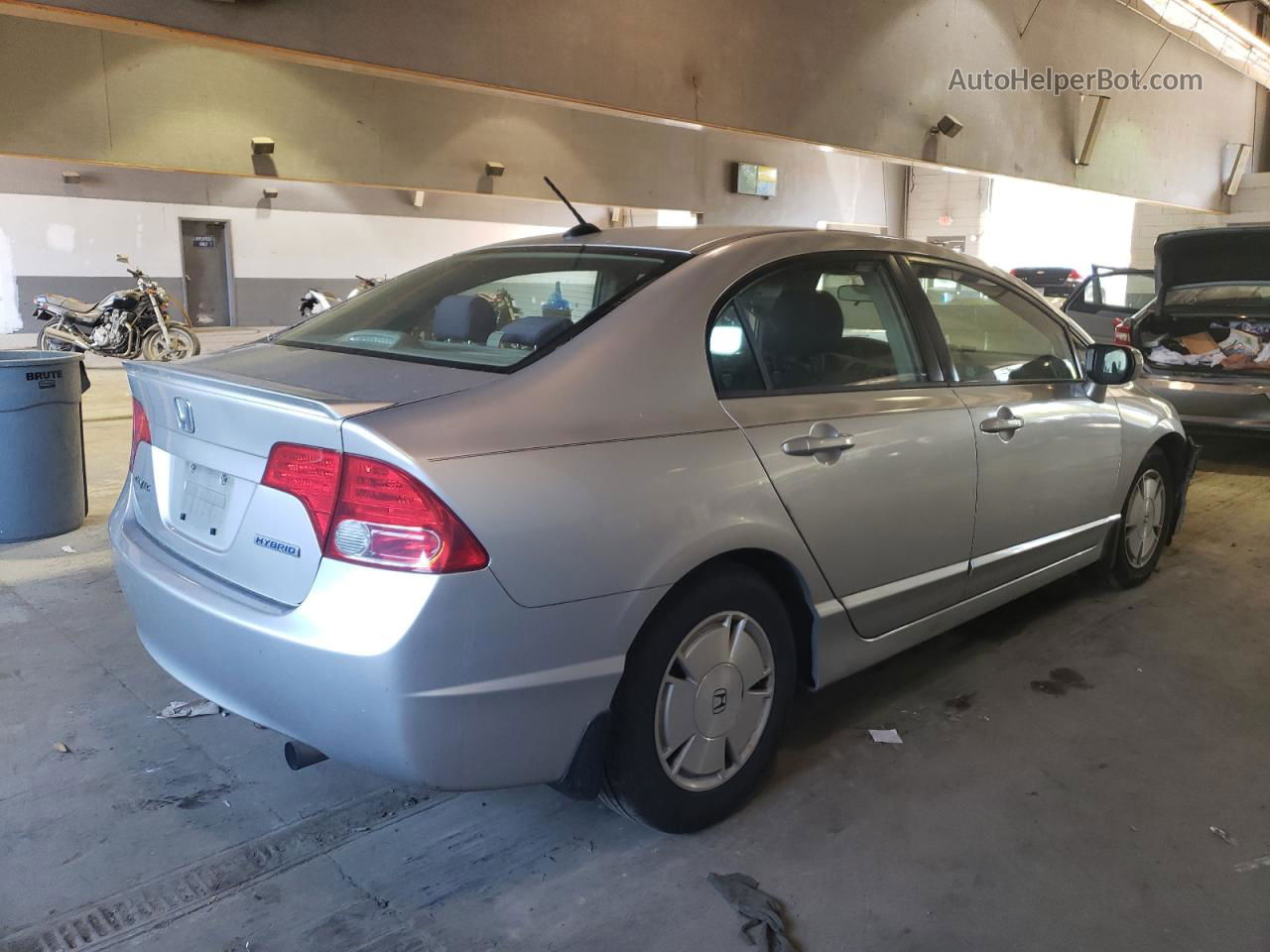 2008 Honda Civic Hybrid Silver vin: JHMFA36288S006631