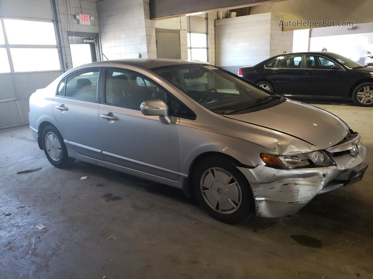 2008 Honda Civic Hybrid Silver vin: JHMFA36288S006631