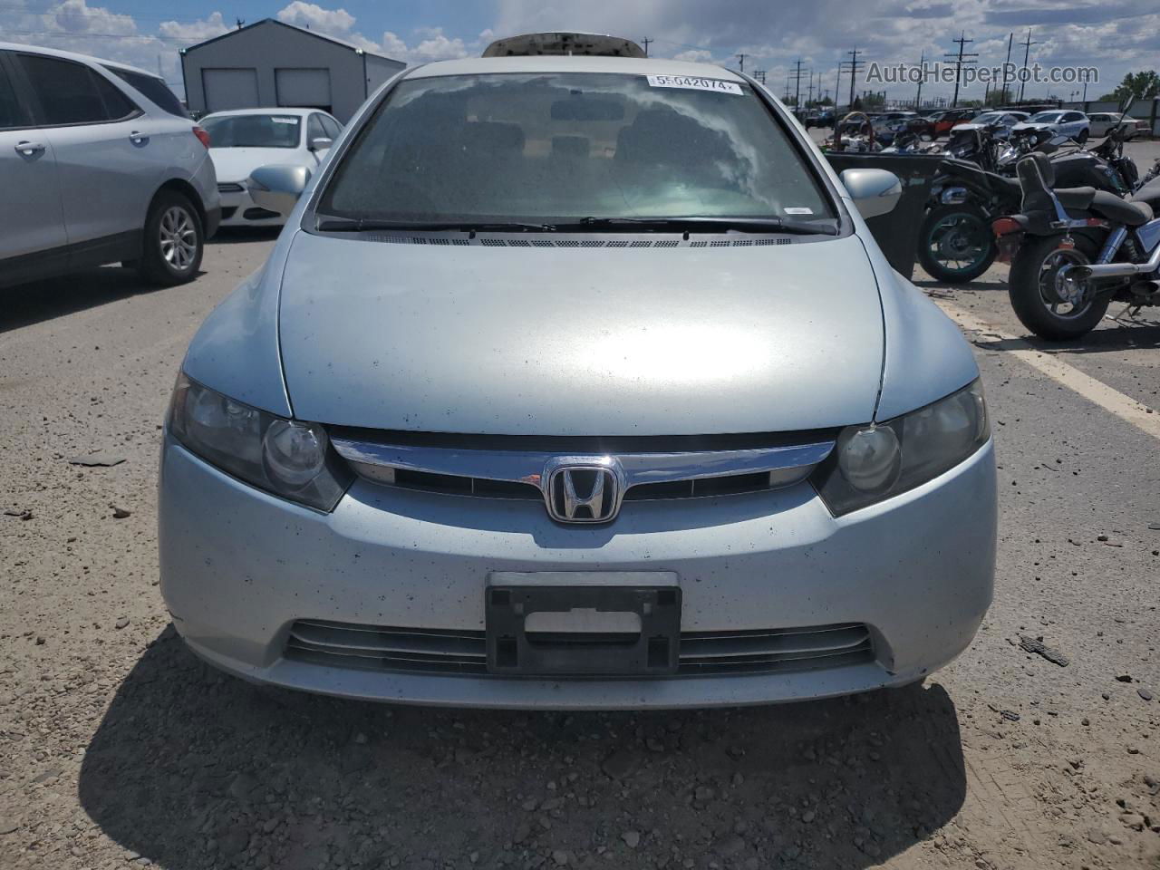 2008 Honda Civic Hybrid Синий vin: JHMFA36288S013272