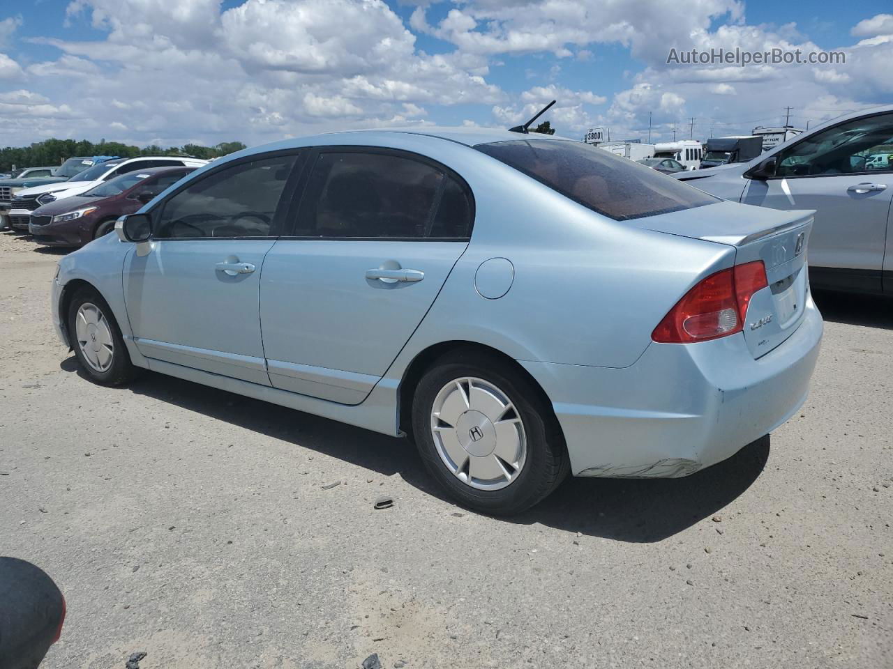 2008 Honda Civic Hybrid Синий vin: JHMFA36288S013272