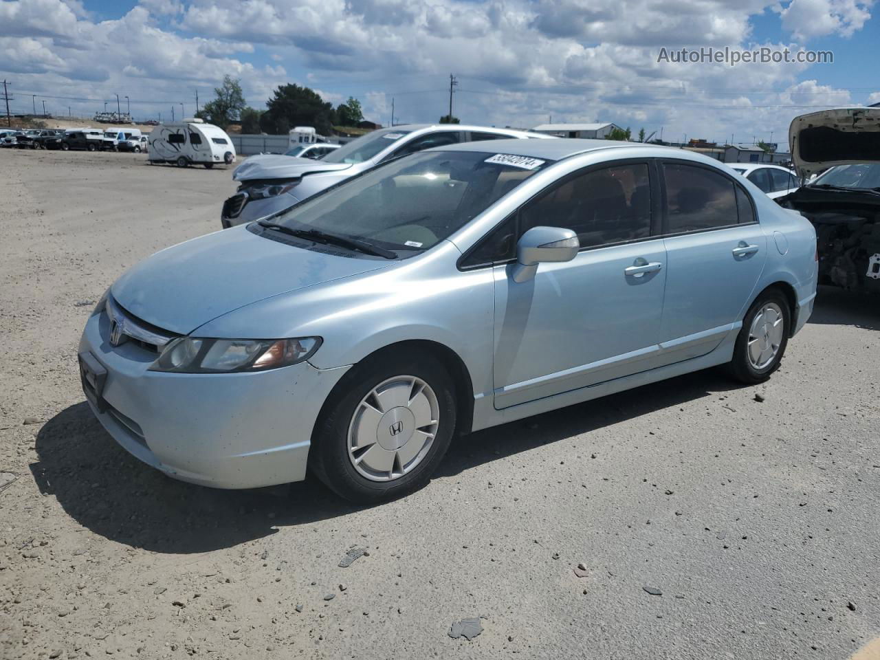 2008 Honda Civic Hybrid Blue vin: JHMFA36288S013272