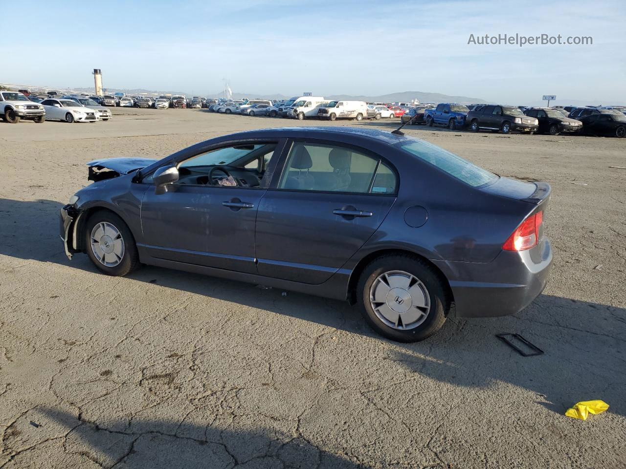 2008 Honda Civic Hybrid Gray vin: JHMFA36288S015619