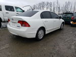 2008 Honda Civic Hybrid White vin: JHMFA36288S030332