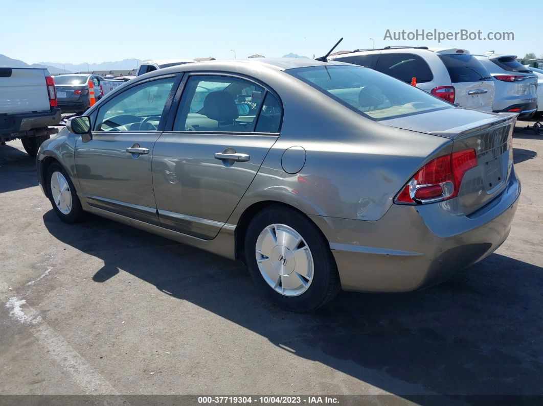 2006 Honda Civic Hybrid   Бежевый vin: JHMFA36296S009728